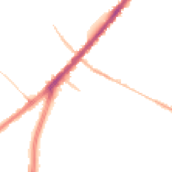 Night-time road noise heatmap for DN4 8BQ