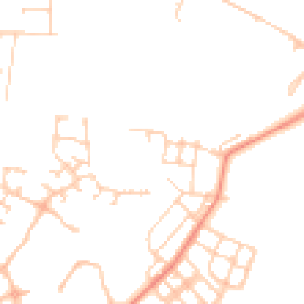 Daytime road noise heatmap for DN4 8FQ