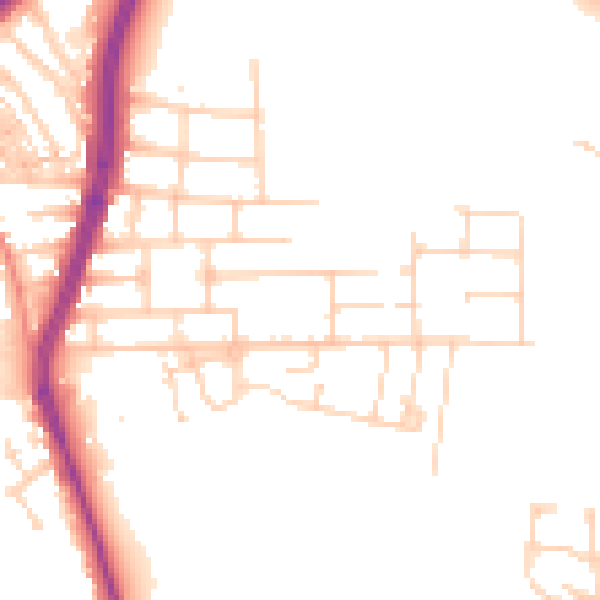 Daytime road noise heatmap for DN4 8LG
