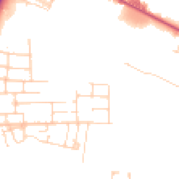 Daytime road noise heatmap for DN4 8LX