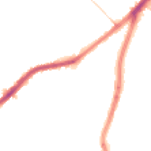 Night-time road noise heatmap for DN4 8PG