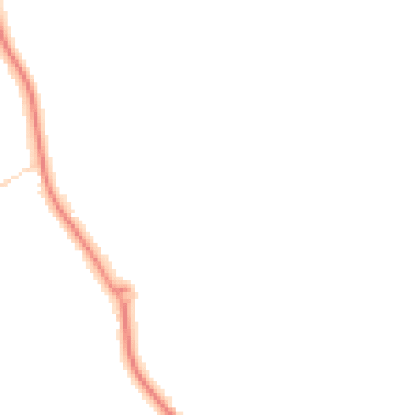 Night-time road noise heatmap for DN4 8SD