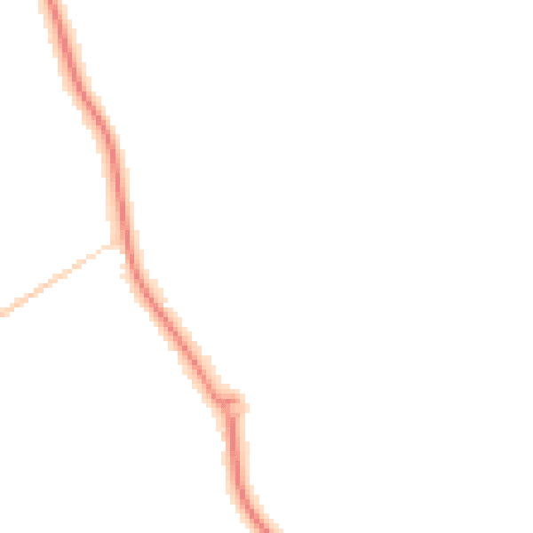 Night-time road noise heatmap for DN4 8SZ
