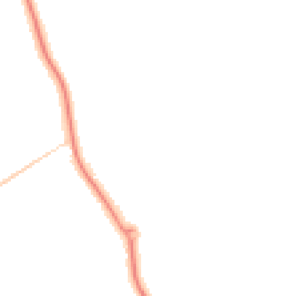 Night-time road noise heatmap for DN4 8TA