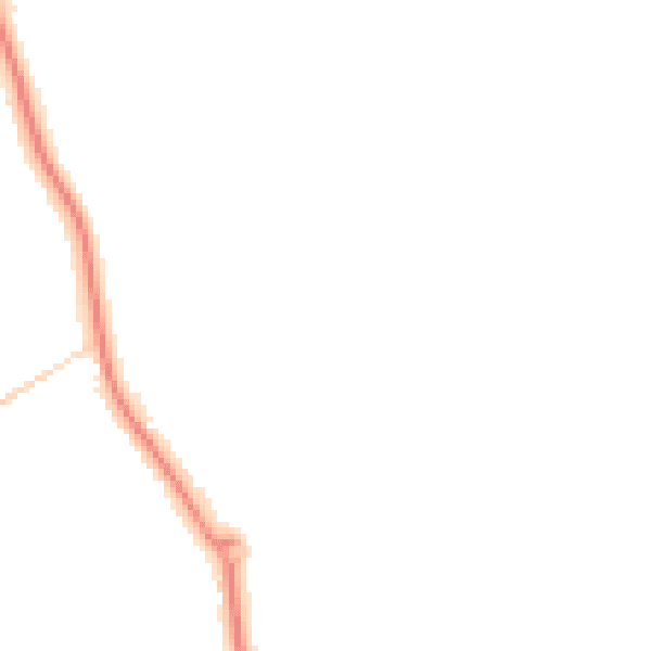 Night-time road noise heatmap for DN4 8TE