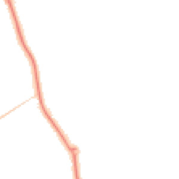 Night-time road noise heatmap for DN4 8TG