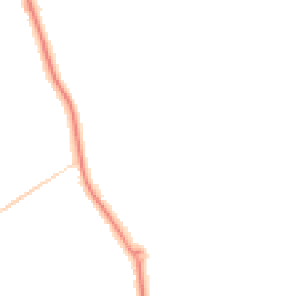 Night-time road noise heatmap for DN4 8TH