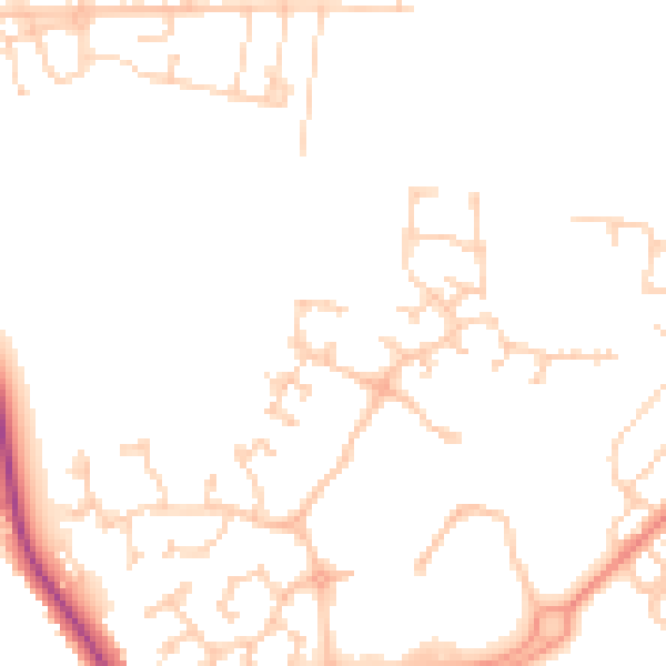 Daytime road noise heatmap for DN4 8TL