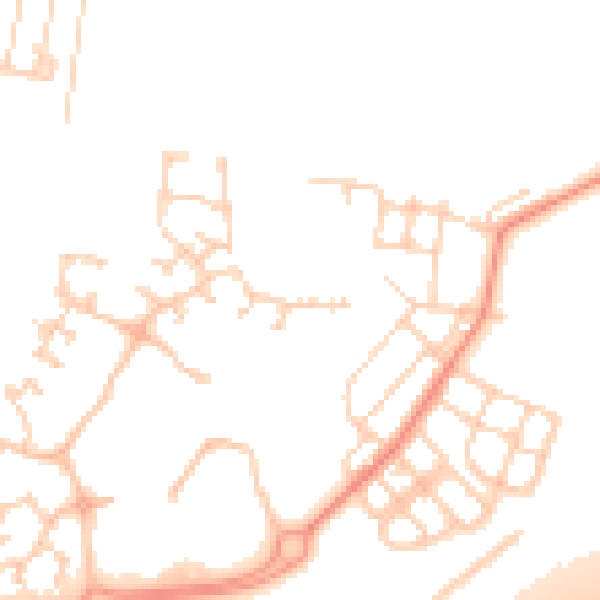 Daytime road noise heatmap for DN4 8TU