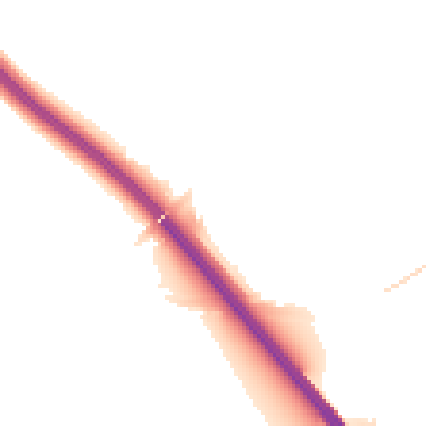 Night-time road noise heatmap for DN4 9DS