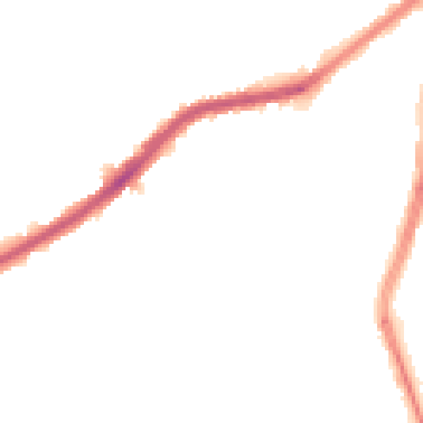 Night-time road noise heatmap for DN4 9DT