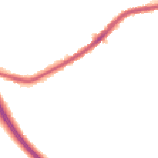 Night-time road noise heatmap for DN4 9EN