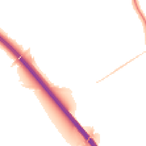 Night-time road noise heatmap for DN4 9GA