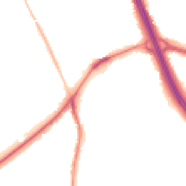 Night-time road noise heatmap for DN4 9JX