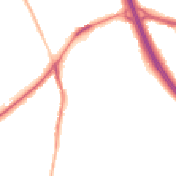 Night-time road noise heatmap for DN4 9LQ
