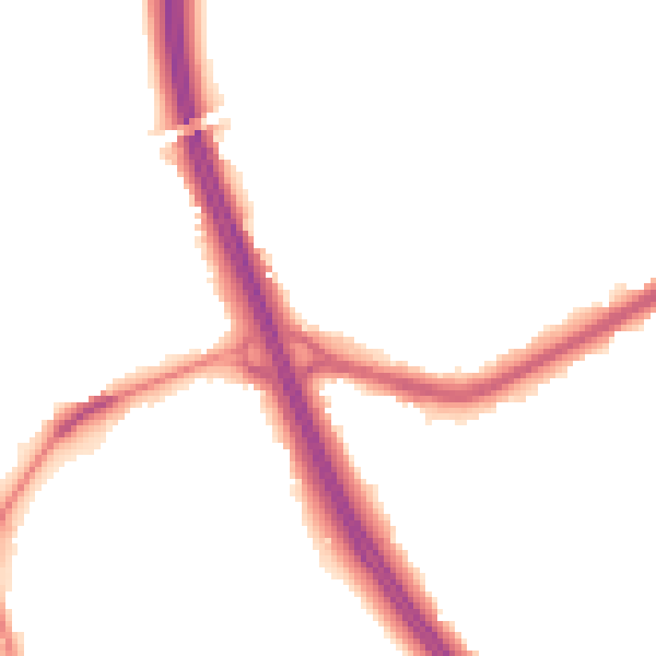 Night-time road noise heatmap for DN4 9NH