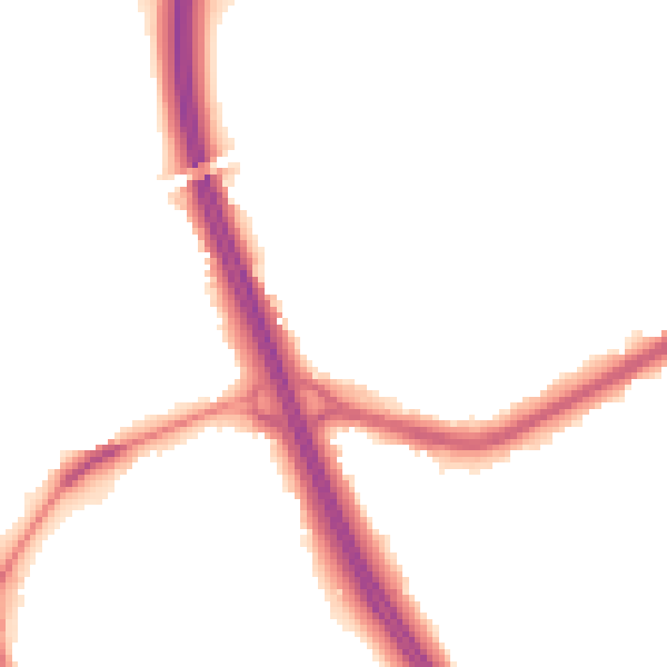 Night-time road noise heatmap for DN4 9NJ
