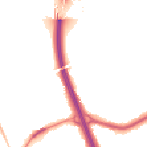 Night-time road noise heatmap for DN4 9NY