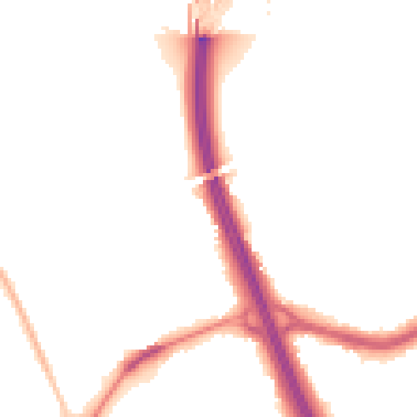 Night-time road noise heatmap for DN4 9PB