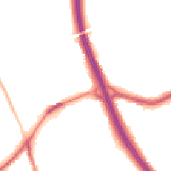 Night-time road noise heatmap for DN4 9PJ