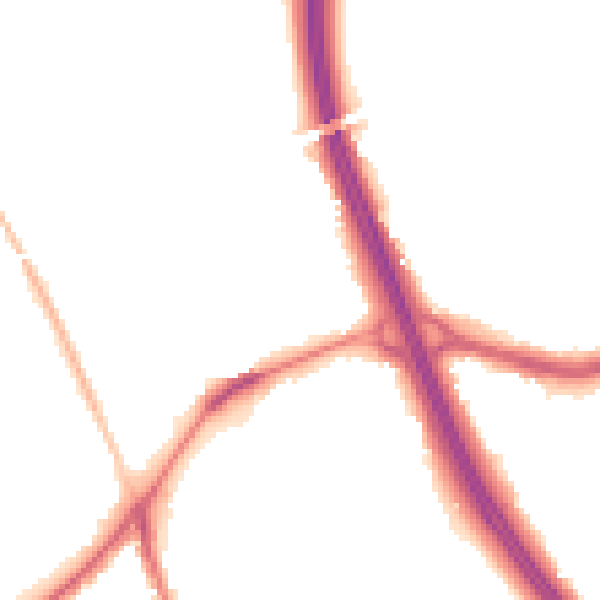 Night-time road noise heatmap for DN4 9PL