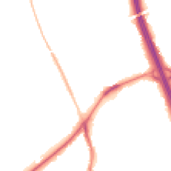 Night-time road noise heatmap for DN4 9PU