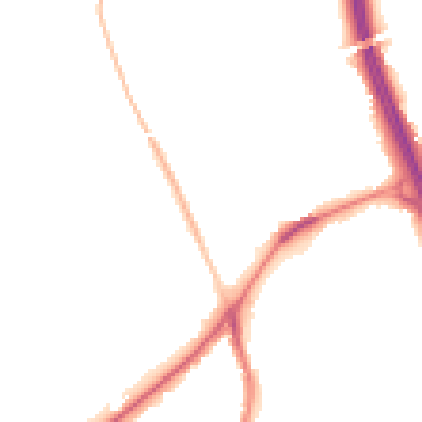 Night-time road noise heatmap for DN4 9PX