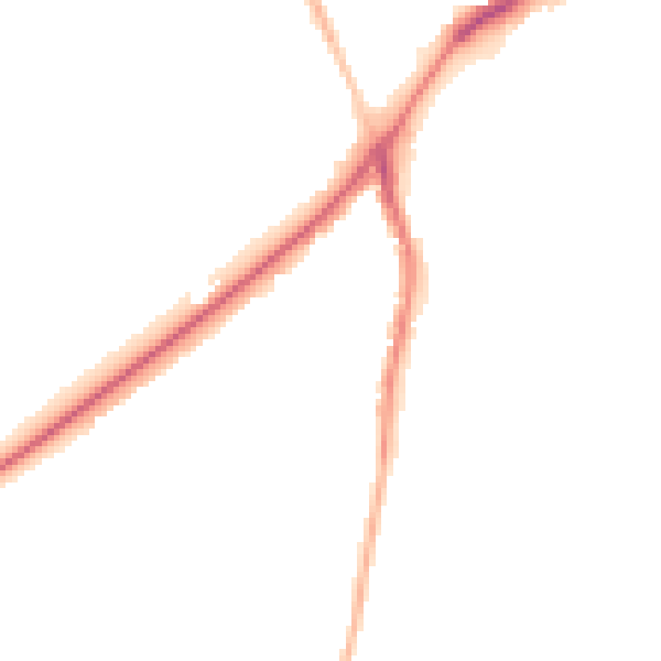 Night-time road noise heatmap for DN4 9QS