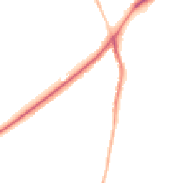 Night-time road noise heatmap for DN4 9QU