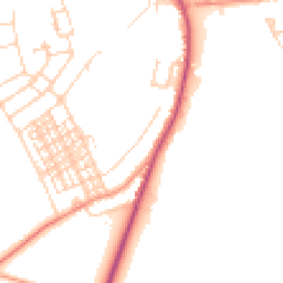 Daytime road noise heatmap for DN6 0AN