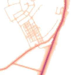 Daytime road noise heatmap for DN6 0AS
