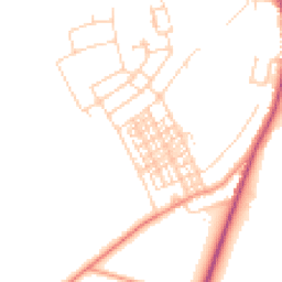 Daytime road noise heatmap for DN6 0BA