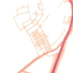 Daytime road noise heatmap for DN6 0BB