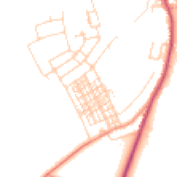 Daytime road noise heatmap for DN6 0BD