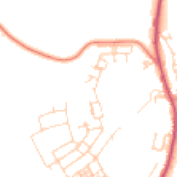 Daytime road noise heatmap for DN6 0BS