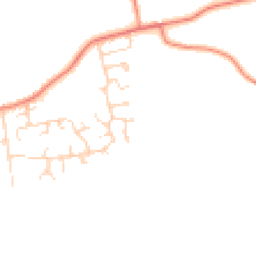 Daytime road noise heatmap for DN6 0DA