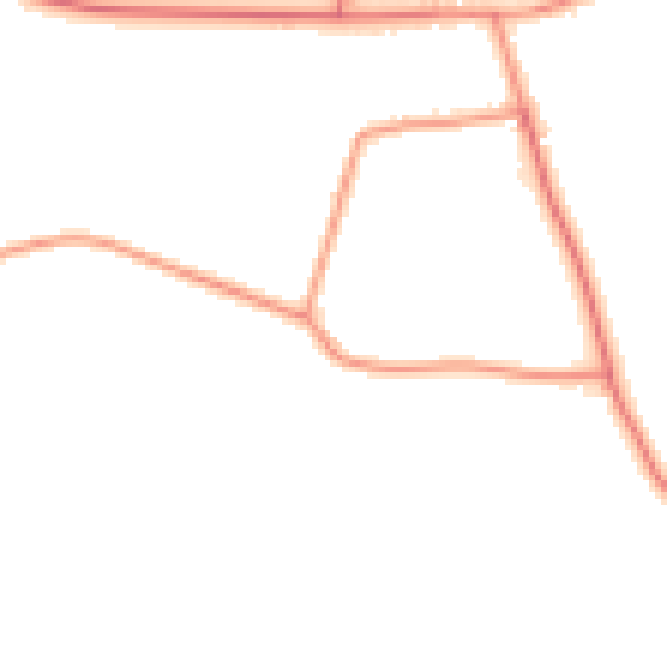 Daytime road noise heatmap for DN6 0DH