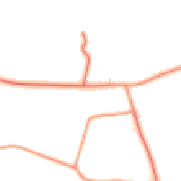 Daytime road noise heatmap for DN6 0HH