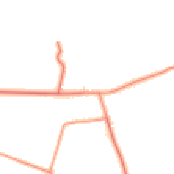 Daytime road noise heatmap for DN6 0HP