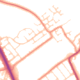 Daytime road noise heatmap for DN6 7DB
