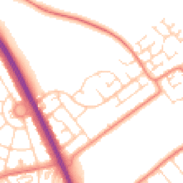 Daytime road noise heatmap for DN6 7DE