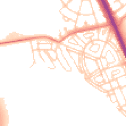 Daytime road noise heatmap for DN6 7FQ
