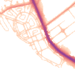 Daytime road noise heatmap for DN6 7FX