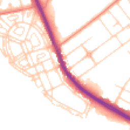 Daytime road noise heatmap for DN6 7HP