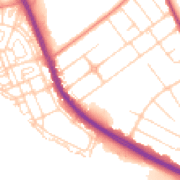 Daytime road noise heatmap for DN6 7LX