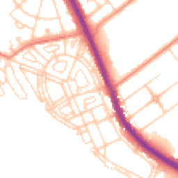 Daytime road noise heatmap for DN6 7NG