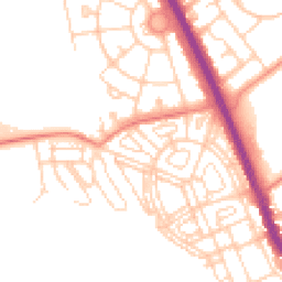 Daytime road noise heatmap for DN6 7NY