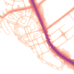 Daytime road noise heatmap for DN6 7RT
