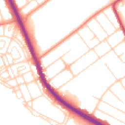 Daytime road noise heatmap for DN6 7RZ