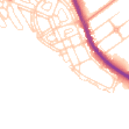 Daytime road noise heatmap for DN6 7SN